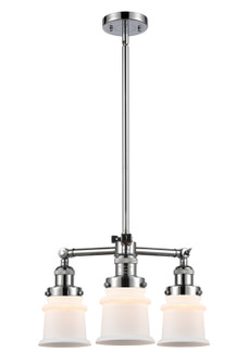 Franklin Restoration Three Light Chandelier in Polished Chrome (405|207PCG181S)