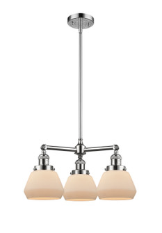 Franklin Restoration Three Light Chandelier in Polished Chrome (405|207PCG171)