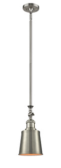 Franklin Restoration One Light Mini Pendant in Brushed Satin Nickel (405|206SNM9SN)