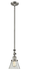 Franklin Restoration One Light Mini Pendant in Brushed Satin Nickel (405|206SNG62)