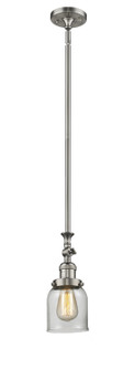 Franklin Restoration One Light Mini Pendant in Brushed Satin Nickel (405|206SNG52)