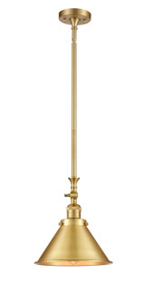Franklin Restoration One Light Mini Pendant in Satin Gold (405|206SGM10SG)
