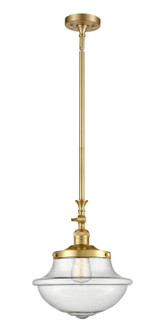 Franklin Restoration One Light Mini Pendant in Satin Gold (405|206SGG544)