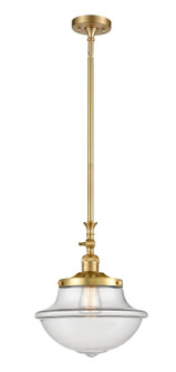 Franklin Restoration One Light Mini Pendant in Satin Gold (405|206SGG542)