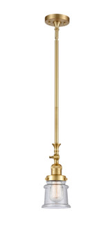 Franklin Restoration One Light Mini Pendant in Satin Gold (405|206SGG184S)