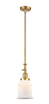 Franklin Restoration One Light Mini Pendant in Satin Gold (405|206SGG181)