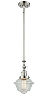 Franklin Restoration One Light Mini Pendant in Polished Nickel (405|206PNG534)