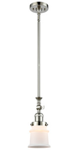 Franklin Restoration LED Mini Pendant in Polished Nickel (405|206PNG181SLED)