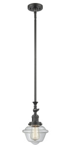 Franklin Restoration One Light Mini Pendant in Oil Rubbed Bronze (405|206OBG532)
