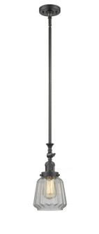 Franklin Restoration One Light Mini Pendant in Oil Rubbed Bronze (405|206OBG142)