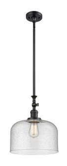 Franklin Restoration One Light Mini Pendant in Matte Black (405|206BKG74L)