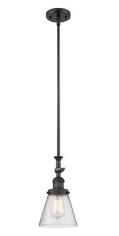 Franklin Restoration LED Mini Pendant in Matte Black (405|206BKG64LED)