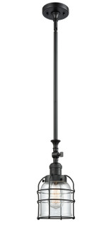 Franklin Restoration One Light Mini Pendant in Matte Black (405|206BKG52CE)