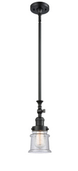 Franklin Restoration One Light Mini Pendant in Matte Black (405|206BKG184S)