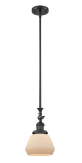 Franklin Restoration One Light Mini Pendant in Matte Black (405|206BKG171)