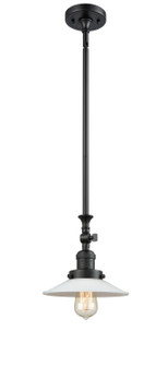 Franklin Restoration One Light Mini Pendant in Matte Black (405|206BKG1)