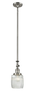 Franklin Restoration One Light Mini Pendant in Matte Black (405|206BK)