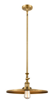 Franklin Restoration One Light Mini Pendant in Brushed Brass (405|206BBMFRBB16)