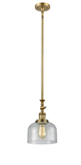 Franklin Restoration One Light Mini Pendant in Brushed Brass (405|206BBG74)