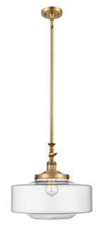 Franklin Restoration One Light Mini Pendant in Brushed Brass (405|206BBG69216)