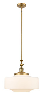 Franklin Restoration One Light Mini Pendant in Brushed Brass (405|206BBG69116)
