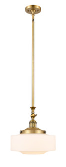 Franklin Restoration One Light Mini Pendant in Brushed Brass (405|206BBG69112)
