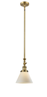 Franklin Restoration One Light Mini Pendant in Brushed Brass (405|206BBG41)