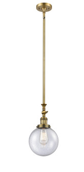 Franklin Restoration LED Mini Pendant in Brushed Brass (405|206BBG2048LED)