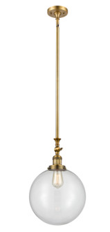 Franklin Restoration One Light Mini Pendant in Brushed Brass (405|206BBG20212)