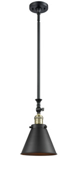 Franklin Restoration LED Mini Pendant in Black Antique Brass (405|206BABM13BKLED)