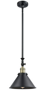 Franklin Restoration One Light Mini Pendant in Black Antique Brass (405|206BABM10BK)
