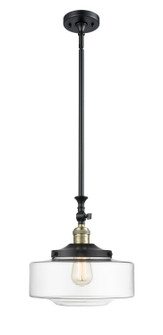 Franklin Restoration One Light Mini Pendant in Black Antique Brass (405|206BABG69212)