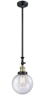 Franklin Restoration LED Mini Pendant in Black Antique Brass (405|206BABG2048LED)