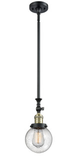 Franklin Restoration One Light Mini Pendant in Black Antique Brass (405|206BABG2046)