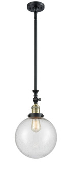 Franklin Restoration One Light Mini Pendant in Black Antique Brass (405|206BABG20410)