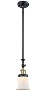 Franklin Restoration LED Mini Pendant in Black Antique Brass (405|206BABG181SLED)