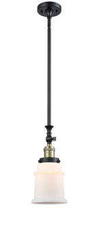Franklin Restoration LED Mini Pendant in Black Antique Brass (405|206BABG181LED)