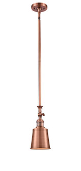 Franklin Restoration One Light Mini Pendant in Antique Copper (405|206ACM9AC)