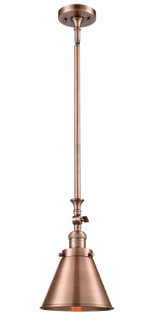 Franklin Restoration One Light Mini Pendant in Antique Copper (405|206ACM13AC) Franklin Restoration One Light Mini Pendant in Antique Copper (405|206ACM13AC)