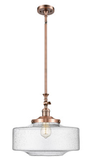 Franklin Restoration LED Mini Pendant in Antique Copper (405|206ACG69416LED)