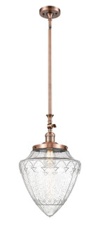 Franklin Restoration One Light Mini Pendant in Antique Copper (405|206ACG66412)