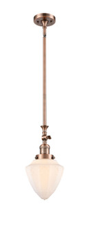Franklin Restoration One Light Mini Pendant in Antique Copper (405|206ACG6617)