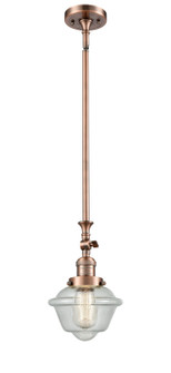 Franklin Restoration One Light Mini Pendant in Antique Copper (405|206ACG534)