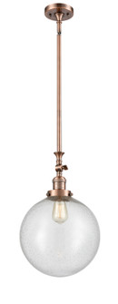 Franklin Restoration One Light Mini Pendant in Antique Copper (405|206ACG20412)
