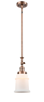 Franklin Restoration One Light Mini Pendant in Antique Copper (405|206ACG181)
