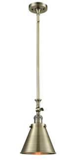 Franklin Restoration One Light Mini Pendant in Antique Brass (405|206ABM13AB)