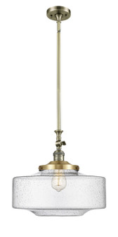 Franklin Restoration One Light Mini Pendant in Antique Brass (405|206ABG69416)