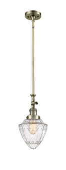 Franklin Restoration One Light Mini Pendant in Antique Brass (405|206ABG6647)