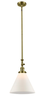 Franklin Restoration One Light Mini Pendant in Antique Brass (405|206ABG41L)