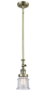 Franklin Restoration One Light Mini Pendant in Antique Brass (405|206ABG184S)